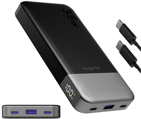 JUOVI Power Bank 10000mAh, 35W Batería Externa Carga Rápida