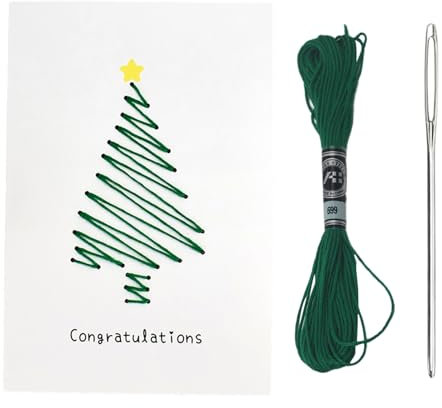 gafdu Set zum Basteln von Grußkarten, Zubehör zum Basteln von Grußkarten - Kreatives Stickkarten-Bastelset | Tragbares Kartenzubehör, Festival-Kartenherstellungsset für Erwachsene und Kinder