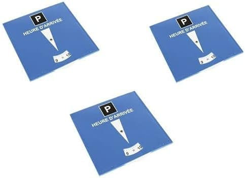 kinoco Lot de 3 Disque Bleu de Stationnement Horodateur Europeen Stationnement - Accessoires Auto