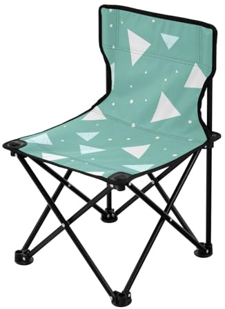 Amooorous Chaises de camping pliantes triangulaires vertes pour adultes, chaises de plage ultra légères pour adultes avec sac de transport pour voyage pelouse