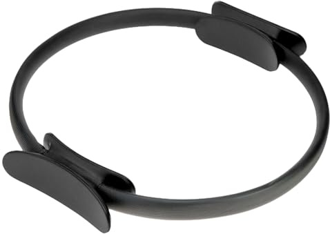 QWORK® Anillo de Pilates de 38 cm Anillo de Resistencia Anillo de Resistencia con Mangos Antideslizantes para un Entrenamiento del núcleo Efectivo