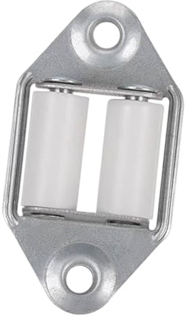 Colcolo Guía de correa para accesorio de correa de persiana enrollable, espaciado de orificios de 47 mm para cintas de 23 mm de ancho, rueda guía de cinta