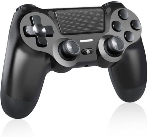 BJXOZ Wireless Controller für PS4, Gamepad für PS4, mit Dual Vibration, Audiobuchse, 6-Achsen Gyro Sensor, Screenshot, Touchpanel, für PS4/Pro/Slim/PC