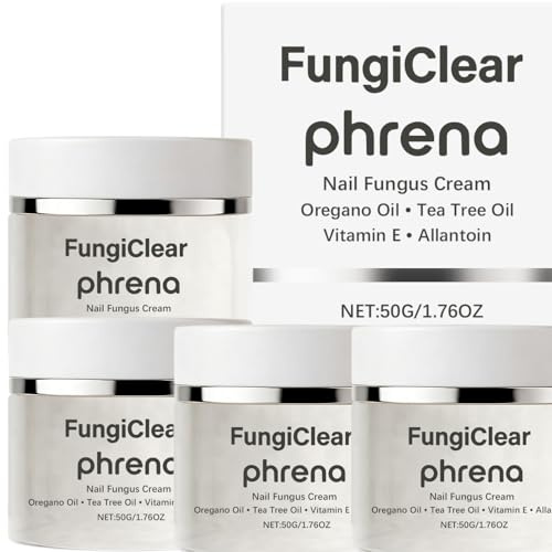 Nail Care Repair Cream with Tea Tree & Oregano Oil, Nail Appearance Improving Cream with Vitamin E & Allantoin, Daily Nail Comfort & Moisturizing Care for Hands and Feet, 50g (4pcs)