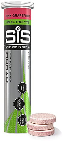Science in Sport Hydro Electrolyte Tablets, Fast Hydration, Performance Electrolytes for Enhanced Hydration & Endurance Supplement for Running, Cycling, Triathlon, Pink Grapefruit - 20 Tablets 1 Pack