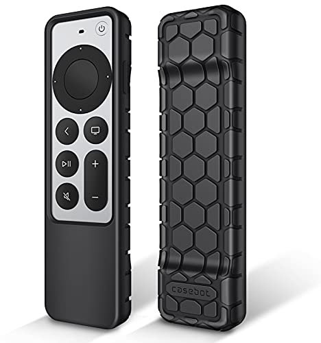 Fintie Funda para Mando Apple TV 4K Siri Remote 3ª generación (2022) y 2ª generación (2021), Protector de Silicona Ligera Antideslizante