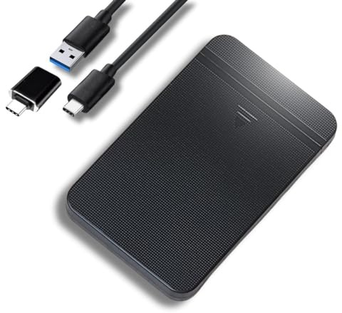 Ezekers Portable 500GB External Hard Drive - USB 3.0 & USB C for PC, Mac, PS5 (Storage Only), PS4, Phone (Android and iPhone 15/16/17) & Xbox - Ultra Fast