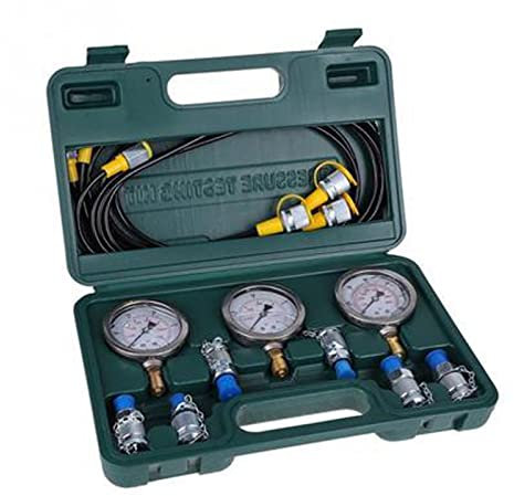 35ED Hydrauliktester 250/400/600bar Hydraulikdruck-Test-Kit Hydraulik-Messgerät-Kit for Bagger-Baumaschinen Robust und praktisch