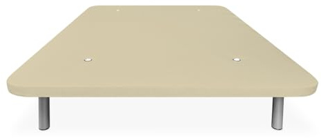 Homey - Förstärkt sängstöd, stabilitet och styrka med 5 tvärstänger och 6 gängade metallben, 27 cm, 90 x 190, beige