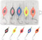 5 Stück 4g Forellen Spoon Set, Forellenköder, Blinker Angeln für Barsch, Twister Spinner Forelle Löffel, Angelzubehör für Seen, Stauseen, Offshore