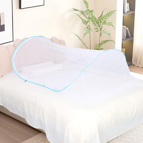 ABCDiper Zanzariera da Viaggio Pieghevole a Scomparsa per Letto Baldacchino per Esterni Tenda da Campeggio Accessori per Camera da Letto per Adulti e Bambini