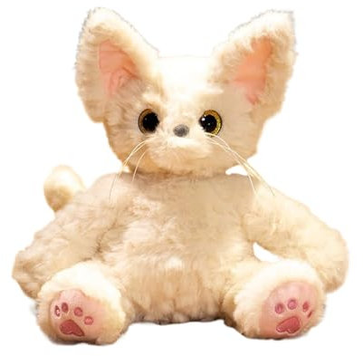 Moxeupon Gatto di peluche – Giocattolo per gattino che dorme | Morbido peluche imbottito decorazione accogliente accessorio per la casa di tutte le età della cameretta dei bambini