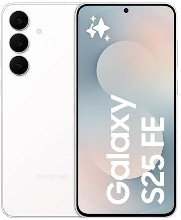 Samsung Galaxy S25 FE, AI Smartphone, Slim 7.4mm Frame, 6.7 FHD Display, 50MP Camera, Exynos 2400, 128GB Storage, 8GB Memory, 4900 mAh Battery, White, 3 Year Samsung Extended Warranty (UK Version)