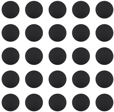 HAPINARY 50 Piezas de Cartón de Pintor Redondo Negro para Dibujo y Pintura, Papel Grueso para Manualidades Diseño Reforzado para Almacenamiento Prolongado