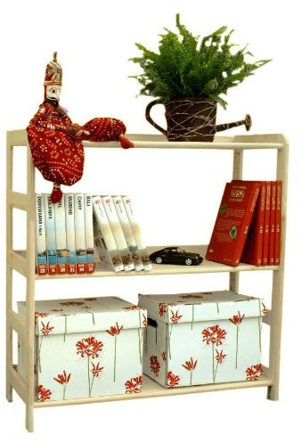 HOLZREGAL Kiefer Massiv Regal Bücherregal Büroregal Modulregal R-* 8 Varianten (R-02 HxBxT 89x83x33 cm)