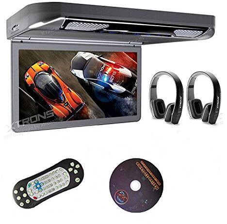 XTRONS 13,3 Digital DVD Player im Auto TFT 16:9 Bildschirm für Auto Bus unterstützt 1080P Video Auto Overhead DVD Player Auto Monitor mit HDMI Port Automosphäre LED Licht Windows CE Türsteuerung