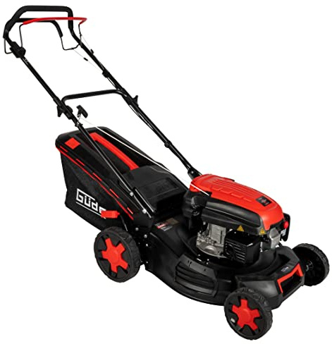 Güde 95443 Rasenmäher Big Wheeler 464.3 R (4-Takt Power-Engine Motor, 2,2/3 (kW/PS), Schnittbreite 457 mm), Schwarz/Rot