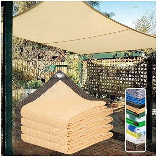 Brise Vue Balcon Vue Jardin Exterieur ，Brise-Vue Jardin de HDPE 2x3m Toile Ombrage de Protection Solaire Rectangulaire à 90% Anti UV en Voile D'ombrage Filet D'ombrage avec œillets pour Pergola