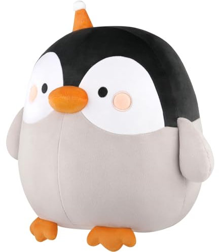 GAGAKU Plüschkissen 30cm Plüschtier Kuscheltie für Kinder Erwachsene süßes Stofftier Geschenk für Geburtstag Jahrestag (Im Dunkeln leuchtende Pinguine)