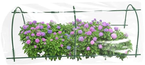 Ranley de jardin pour parterres surélevés | Support tunnel pour plantes - Structure anti-vent pour serres surélevées | Jardin extérieur, pelouse, parterres et parterres de fleurs