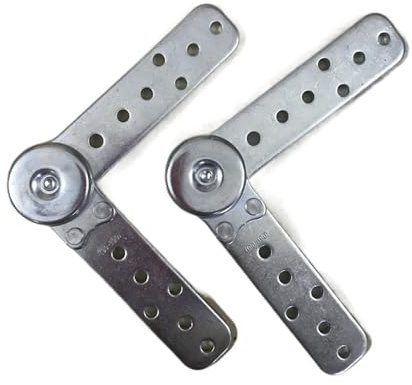 Gångjärn till bäddsoffa, Folding Connecting Furniture Hinge Bed Sofa Armrest Headrest Angle Mechanism Hinge Fittings (Color : Silver, Size : 90-195 Degree)(90-150 degree)