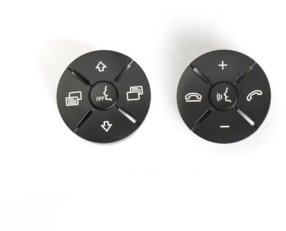 Pulsante Multifunzione Volante Per Benz ML GL Classe R W164 W251 1648700558 Volante Multifunzione Per Auto Tasto Manopola Di Controllo Copri Pulsante(Black 1 Pair)