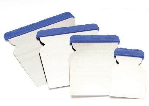 Lot de 12 spatules métalliques pour mastic, spatules en fibre, etc.