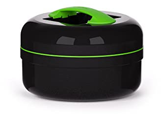 Valira Proterm - Fiambrera térmica de 1.5 L para sólidos, , hecha en España, color Negro/Verde