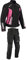 Damen Motorrad Motorradkombi Textil Schwarz Weiß Rose (M)
