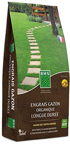 BHS Engrais Gazon Organique Longue DURÉE 12kg