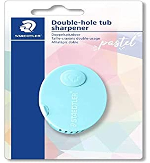 Staedtler 512PS2BKPA Double taille-crayon avec mécanisme de pliage et comptoir Couleurs assorties