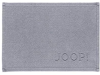 Joop! Badteppich Signature 50 x 70 cm Farbe Silber 100% Baumwolle Florhöhe 6 mm Form eckig edle Optik weich strapazierfähig Made in Portugal