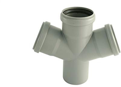 STEMAX-Wassertechnik Marley HT Abflussrohr HTDA-Doppel-Abzweig 67° in verschiedenen Nennweiten, Größe: DN75/75