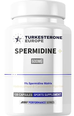 Spermidine+ (1% Spermidine) Komplex med HydroPerine™ - 120 Kapslar (600mg) - Turkesterone Europe®