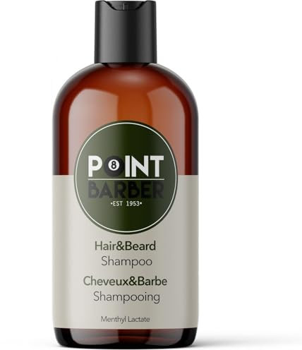 Point Barber - Linea Hair&Beard Shampoo Barba E Capelli Rifrescante 300Ml, Farmagan