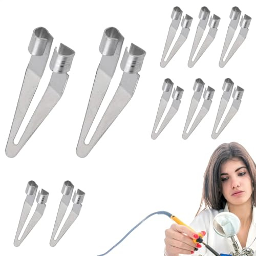 Shaersu Puntas de soldador – Cabezal de herramienta de reparación de soldadura curva de 45 grados – Accesorios de soldadura resistentes para el hogar, fábrica, taller