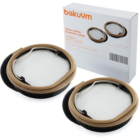 BAKUUM Pack 2 Filtros Alto Rendimiento Para Rx70 Aquapet Flex (115939) | Conga Rockstar 10500 Solar Aquapet Flex (102551). No compatible con OTROS MODELOS