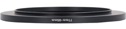 Denash Adattatore del Filtro Dell'obiettivo della Fotocamera Precisione Fit Leggera Adattatore Ad Anello da Filtro da 77 Mm a 95 Mm per Gli Appassionati di Fotografia