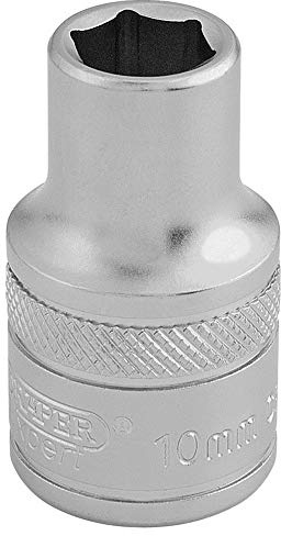 Draper 16598 1/2 Square Drive 6 Point Socket, 10mm Size