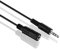 conecto CC50489 Klinkenkabel Audio Stereo Aux Klinken Verlängerungskabel 3,5mm Klinke Stecker auf 3,5mm Klinke Buchse Ultraslim-Design 2,00m schwarz