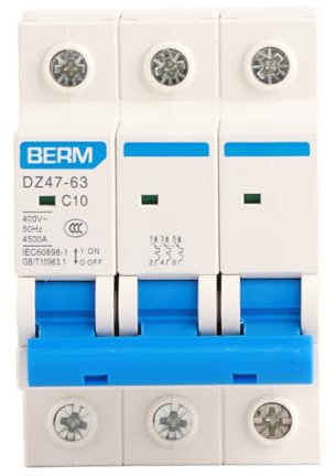 Leitungsschutzschalter 3 Polig 6A 400V AC Sicherungsautomat Schutzschalter