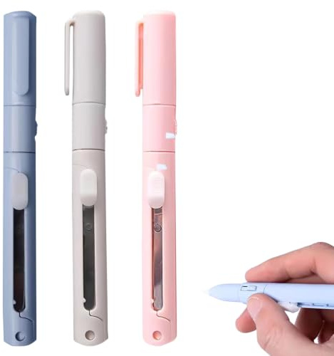 3 Pieces Petits Ciseaux Portables, Diamant Peinture Cutter Stylo Cire Stylo Diamant Peinture Coupe-Papier Coupe-Papier Diamant Peinture Accessoires Stylo Cartes Couteau Diamant Peinture Stylo Crayons