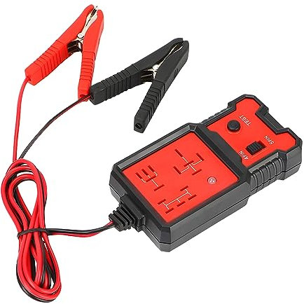 CGEAMDY 12V Automotive Relay Tester, Car Battery & Alternator Checker, Analyzer Diagnostic Tool, Vehicle Battery Temperature Load Test, Small Generator with Clip Electronic Relay Tester