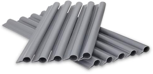 Cover It – Sichtschutzstreifen – Befestigungsclips 40 Stück Grau - Klemmschienen für Garten Sichtschutz - Klemmschiene für Bauzaun Sichtschutze