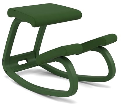 Varier Variable Silla Ergonómica de Rodillas para Escritorio | Silla ergonómica de rodillas sin respaldo con balanceo para una sedestación activa; asiento acolchado, soporta hasta 110 kg
