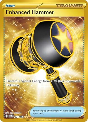 Enhanced Hammer 224/167 Hyper Rare Pokemon Card | Twilight Masquerade Set | Scarlet & Violet Series | Pokémon TCG | Titan Authenticated