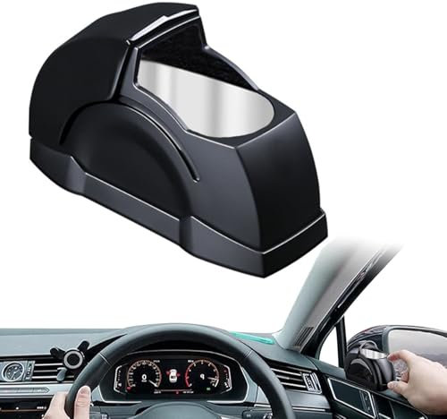 Windproof Car Ashtray with Lid Smell Proof - Detachable Fashion Portable Car Ash tray with Flip Lid for Cigarettes, Car Accessories Gift for Father Husband Friend Parents, for Home Office Cars, Black