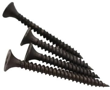 200Pcs Hardened Self-tapping Screws Black Fast Tapping Screw Cross Countersunk Head Self-Propelled Nails Coarse Teeth Screws(M3.5x40mm)