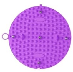 Fotmassage akupressurmatta – avslappning och hälsa fingertryckbräda för reflexologi terapi (PURPLE35)