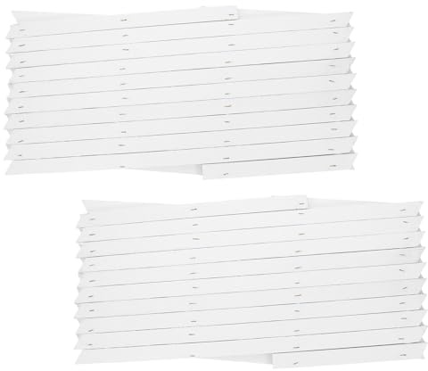 AKOOSY 2 Paneles de Celosía de Madera Extensibles para Jardín y Decoración Interior y Exterior, Valla Ajustable H44 Resistente a Todo Clima para Soporte de Plantas
